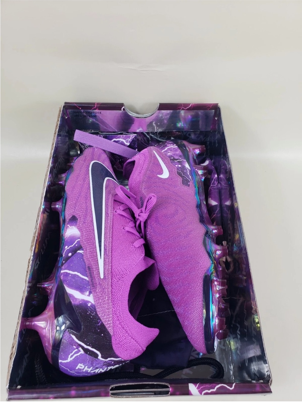 Nike Mens Soccer Cleats in Vivid Purple with White Swoosh